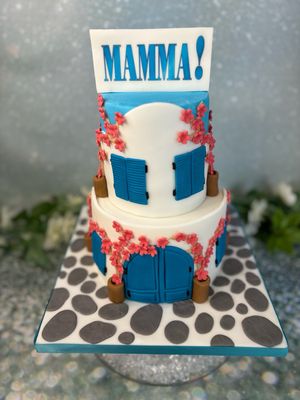 2 Tier Mamma Mia Baby Shower