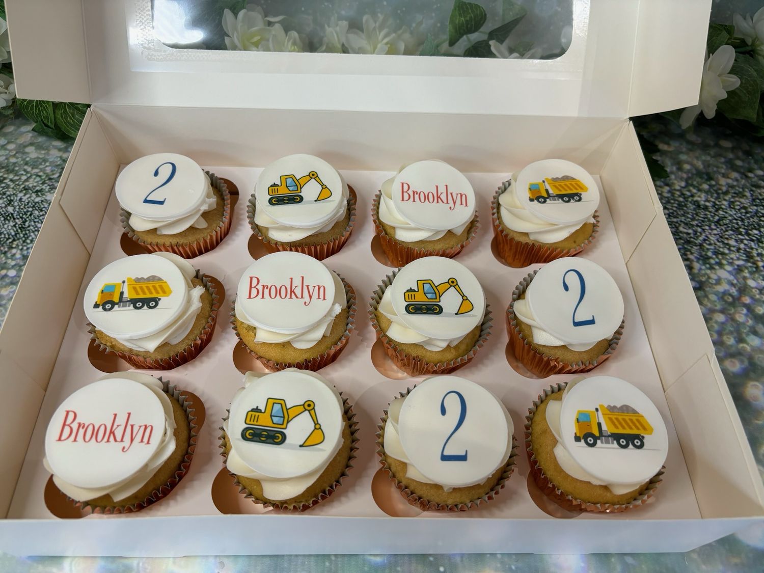 Digger/consturction Themed Cupcakes