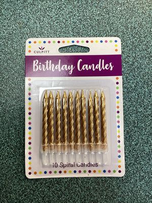Gold Candles (10 In A Packet)