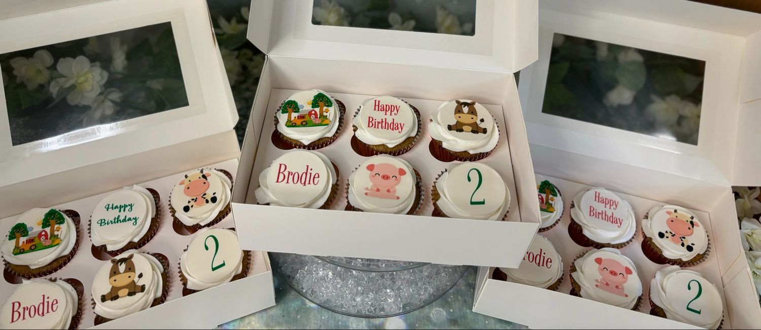 Cute Farm Theme Cupcakes