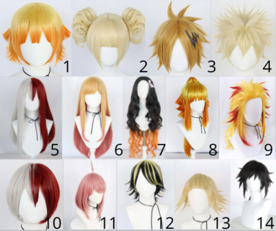Anime Synthetic Cosplay Wigs Pre-Order