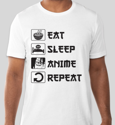 Eat Sleep Anime Repeat T-shirt/ Sweater/ Hoodie