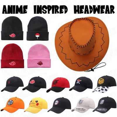 Anime-Inspired Headwear Cap Beanie and Hat