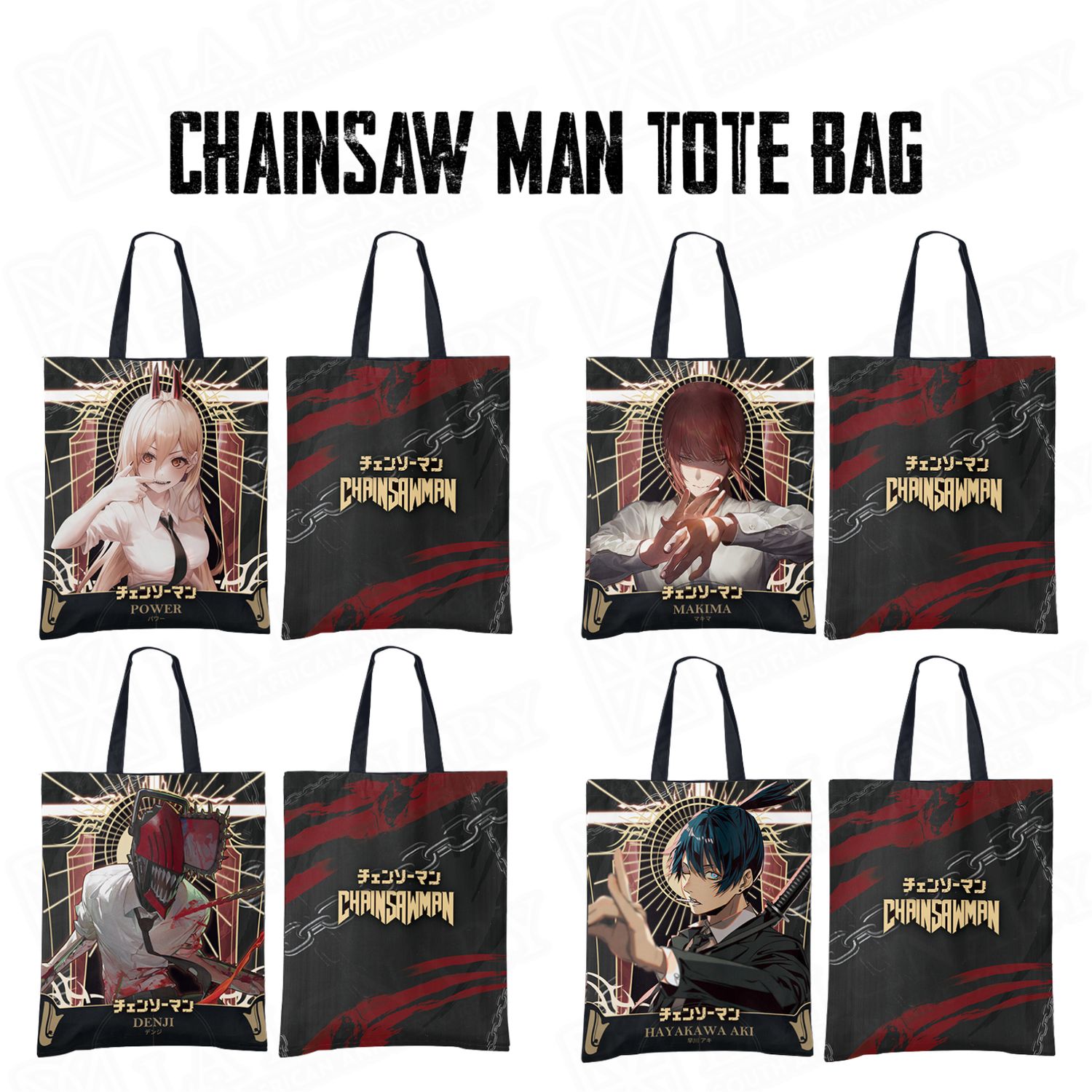 Inspired by Chainsaw Man Tote Bag