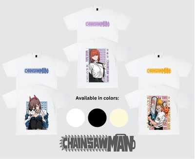 Chainsaw Man T-Shirt Collection - Inspired by Denji, Makima & Power Tees