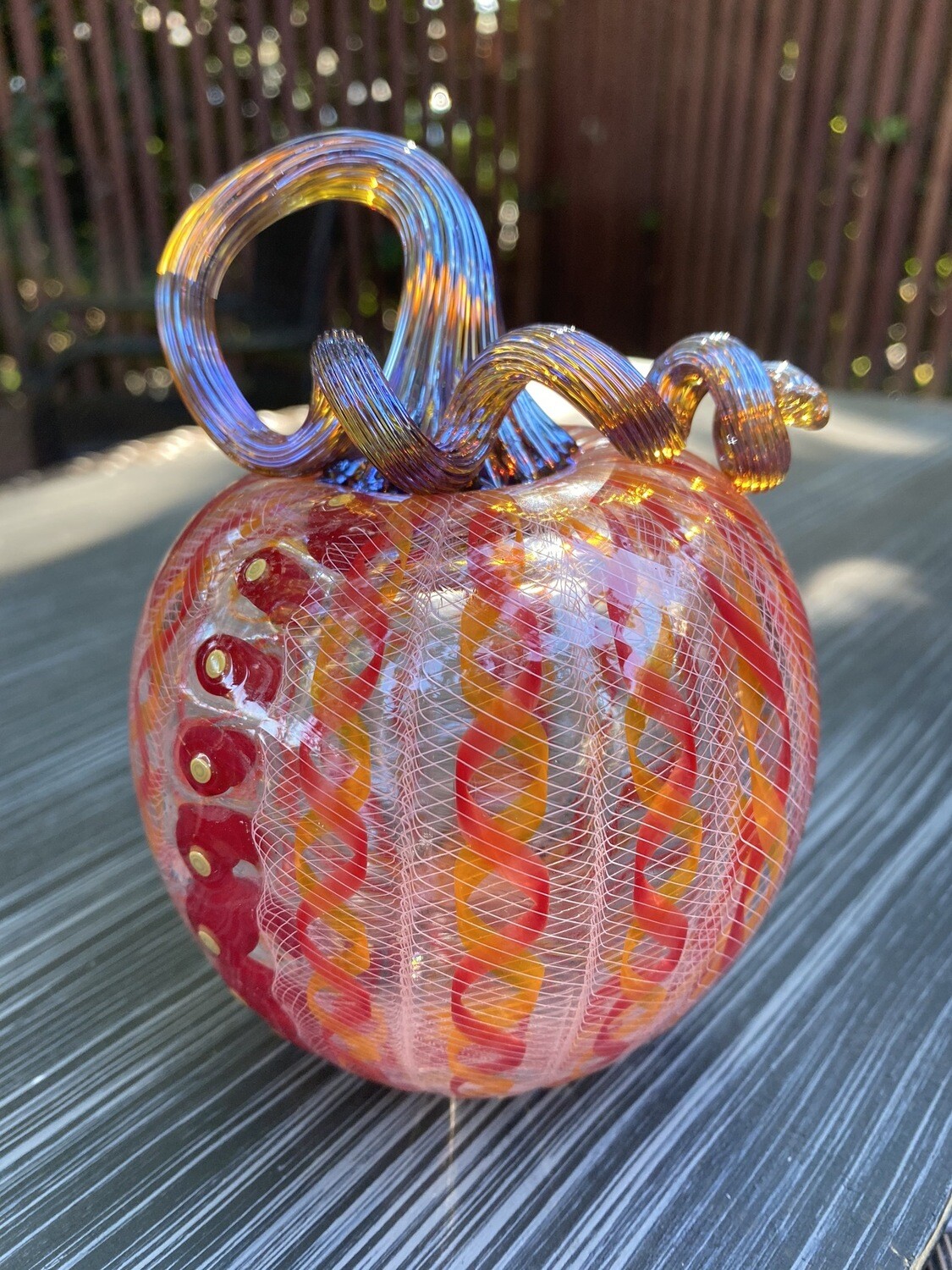 Bobby Bowes Glass Cane Pumpkin 301-528