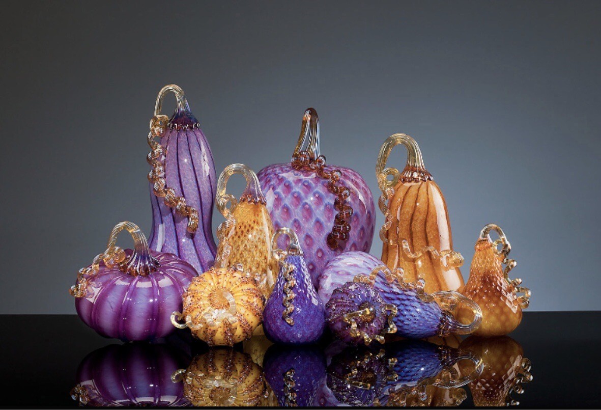 Purple Pumpkin Set Walker&Bowes