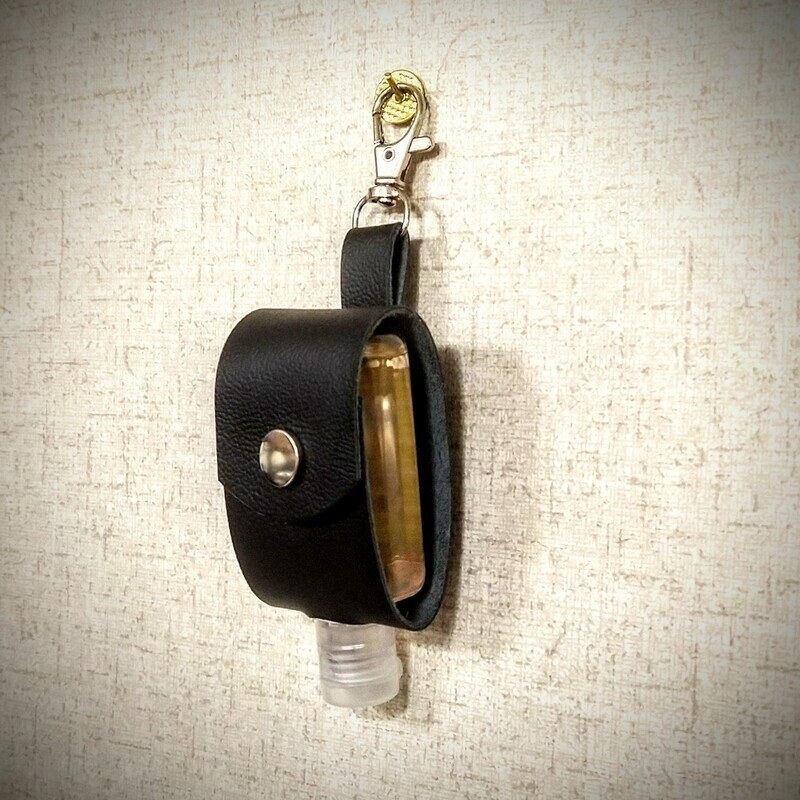 Leather Hand Sanitizer Holder