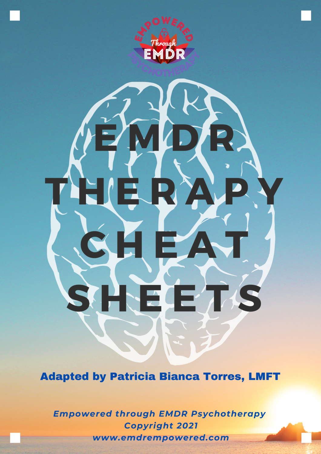 EMDR Therapy Cheat Sheet Booklet HARD COPY