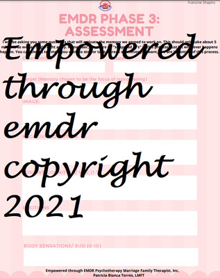 EMDR Phase 3-8 Cheat Sheet Bundle