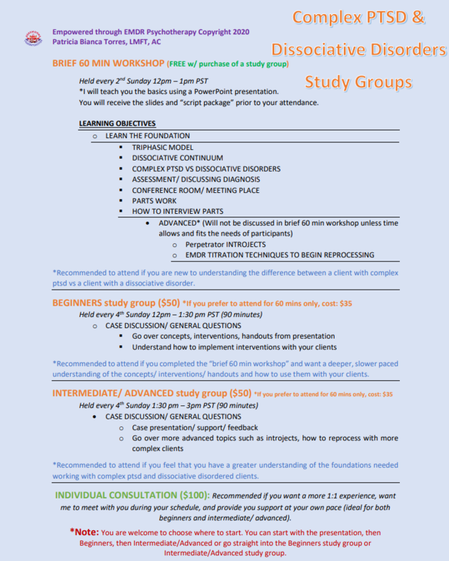 CPTSD & Dissociative Disorders Brief Intro Workshop Recording