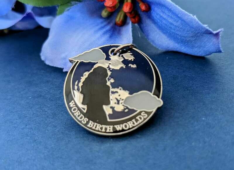 &quot;Words Birth Worlds&quot; Charm (FREE with book purchase-No need to add to Cart)