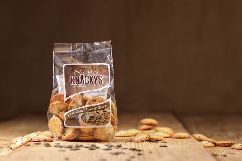Minischüttelbrot Minischüttelbrot "Knäckys" mit Kürbiskernen