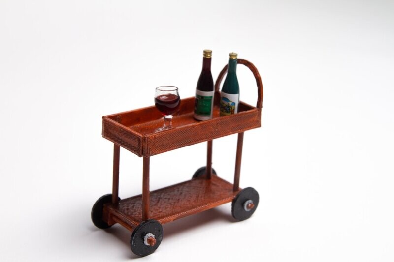 Serveerwagen met accessoires