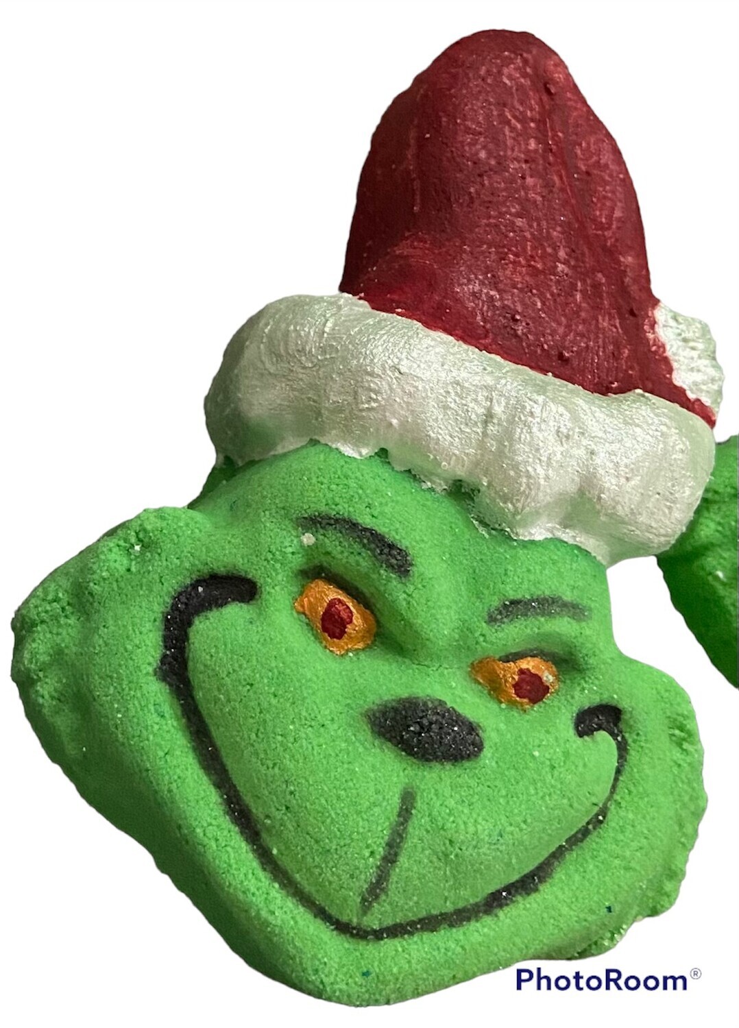 The Grinch Hand Painted Bath Bomb