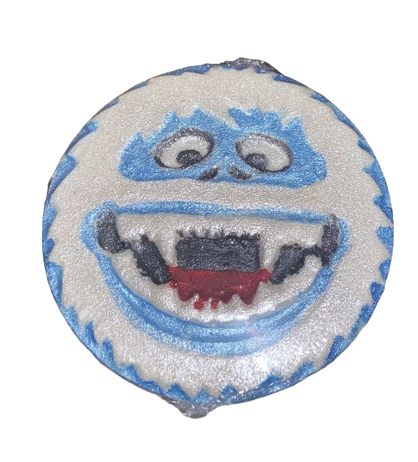 Abominable Snowman Hand Painted Bath Bomb