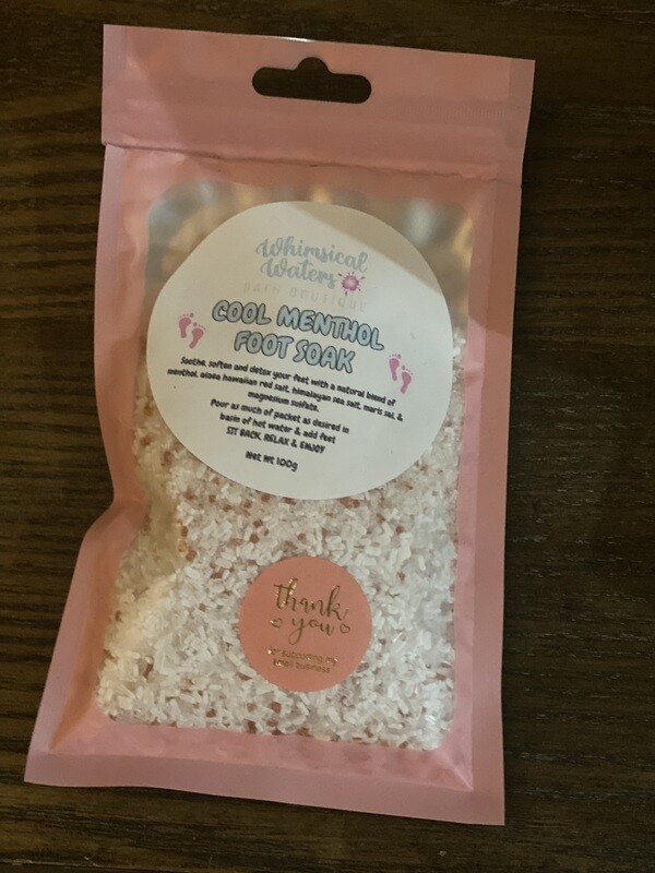 FOOT SOAKS - SOOTHING LAVENDER OR COOL MENTHOL