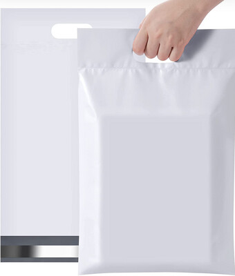 White Polymailer with Handle 10*13