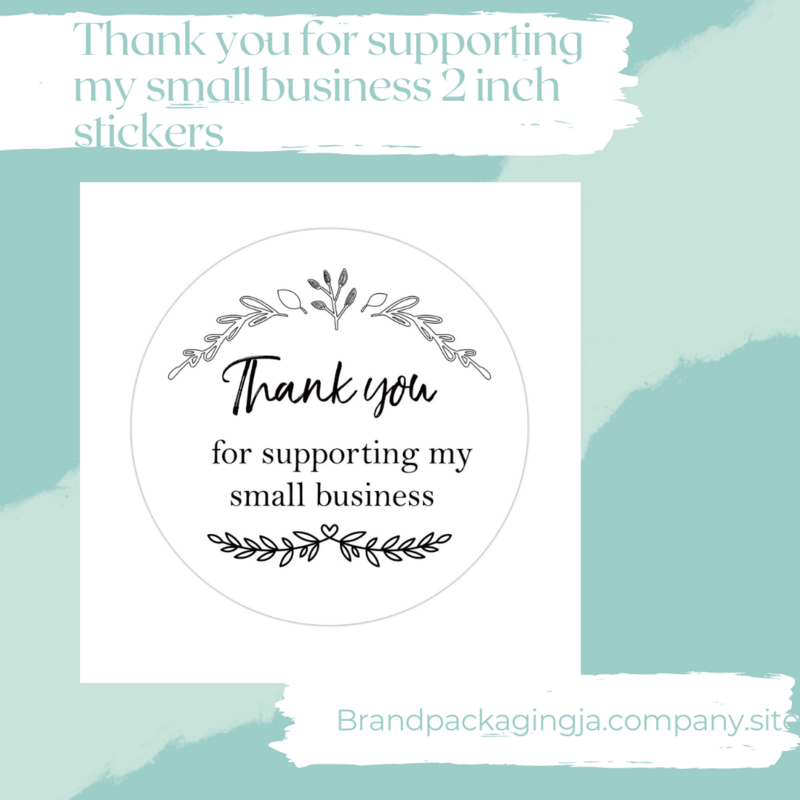 White 2inch stickers