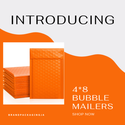 Orange 🧡 Bubble Mailers 4*8