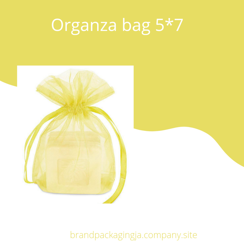 Drawstring Organza bag 5*7