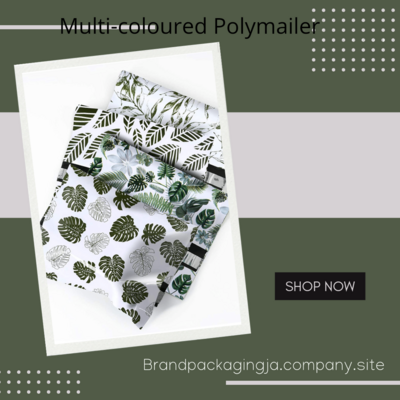 Poly Mailers Shipping Bags (Green &amp; White) 10*13