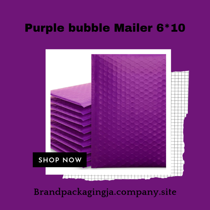 Purple Bubble Mailers 6*10