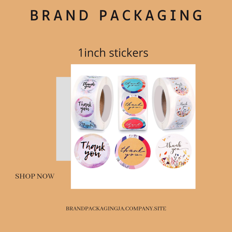 1inch thank you stickers