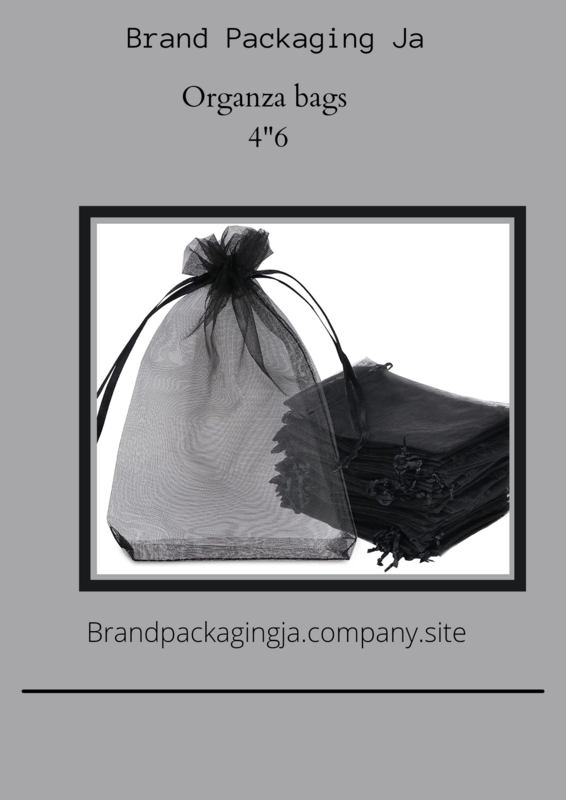 Black organza 4&quot;6