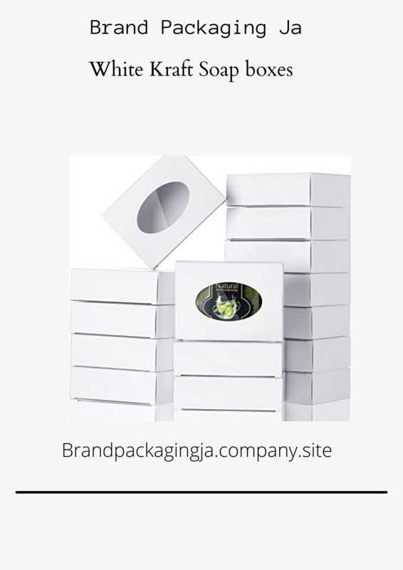 White Kraft Soap boxes