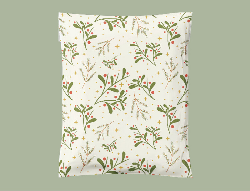 Christmas Winter Green Polymailer