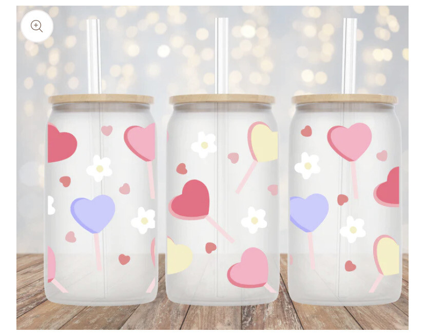 Pastel Heart Lollipop 