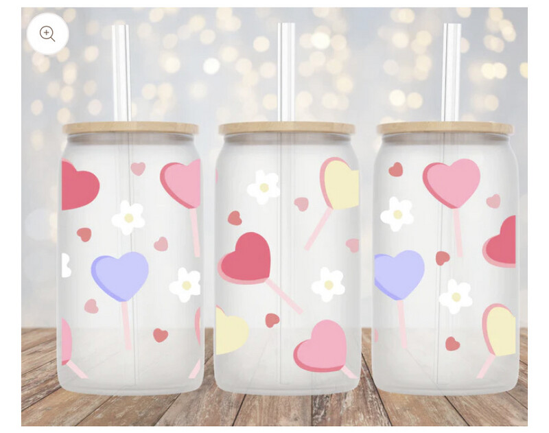 Pastel Heart Lollipop 