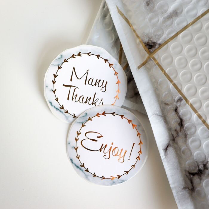 Marble stickers