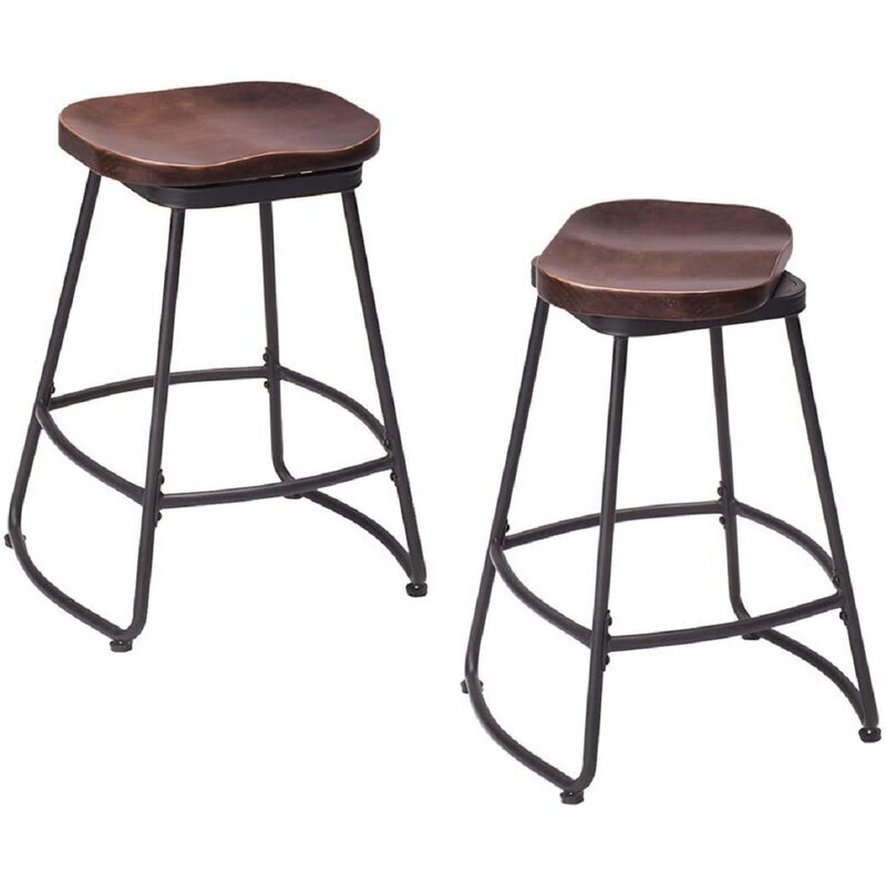 30&quot; Swivel Solid Wood Barstool (Set of 2)