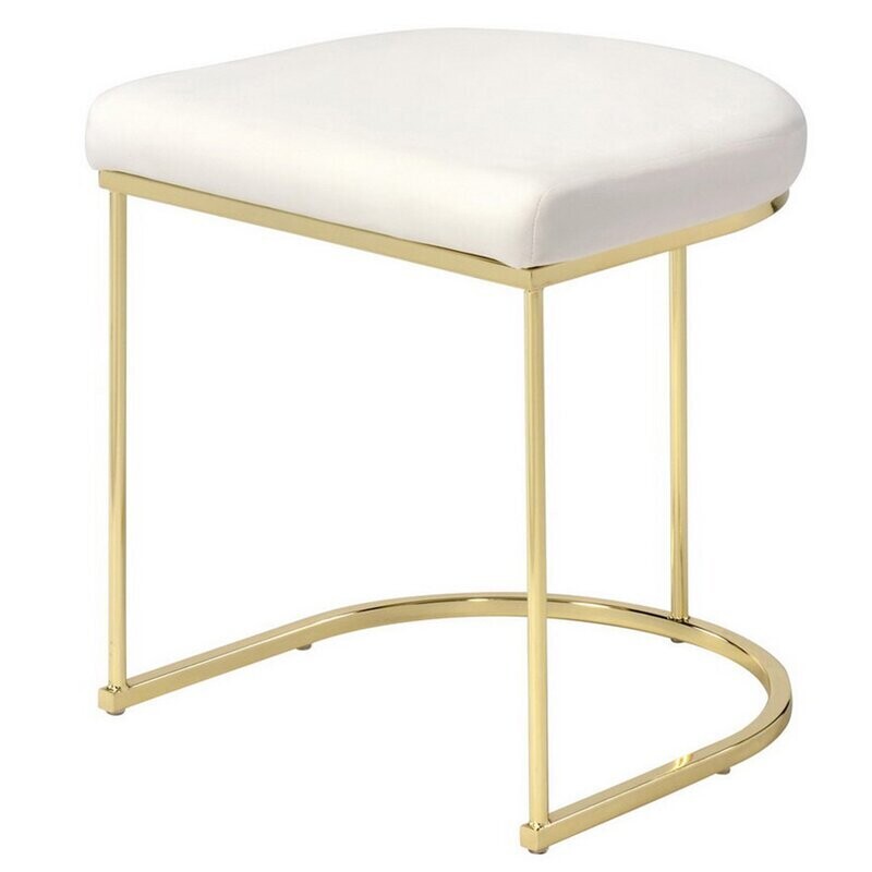Vanity Stool in White