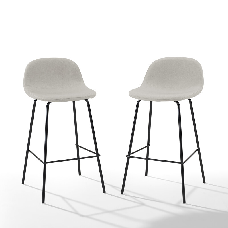 29&quot; Modern Linen Barstool Oatmeal