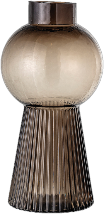 Black 13.25&quot; Glass Table Vase