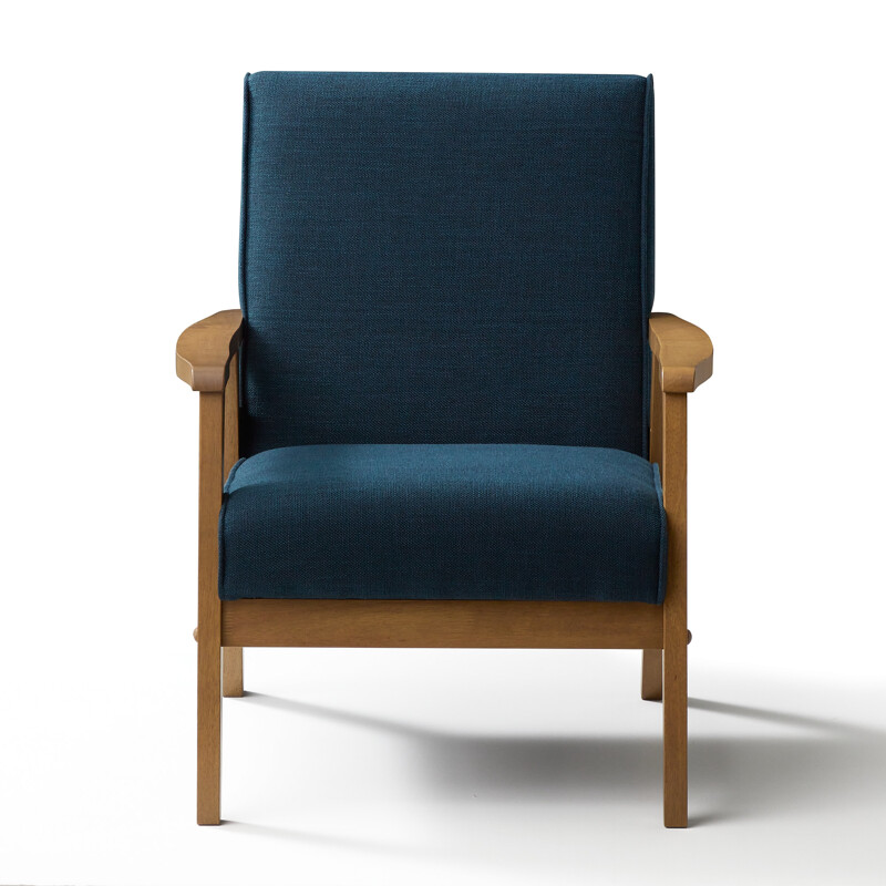30&quot; Wide Armchair in Navy Blue