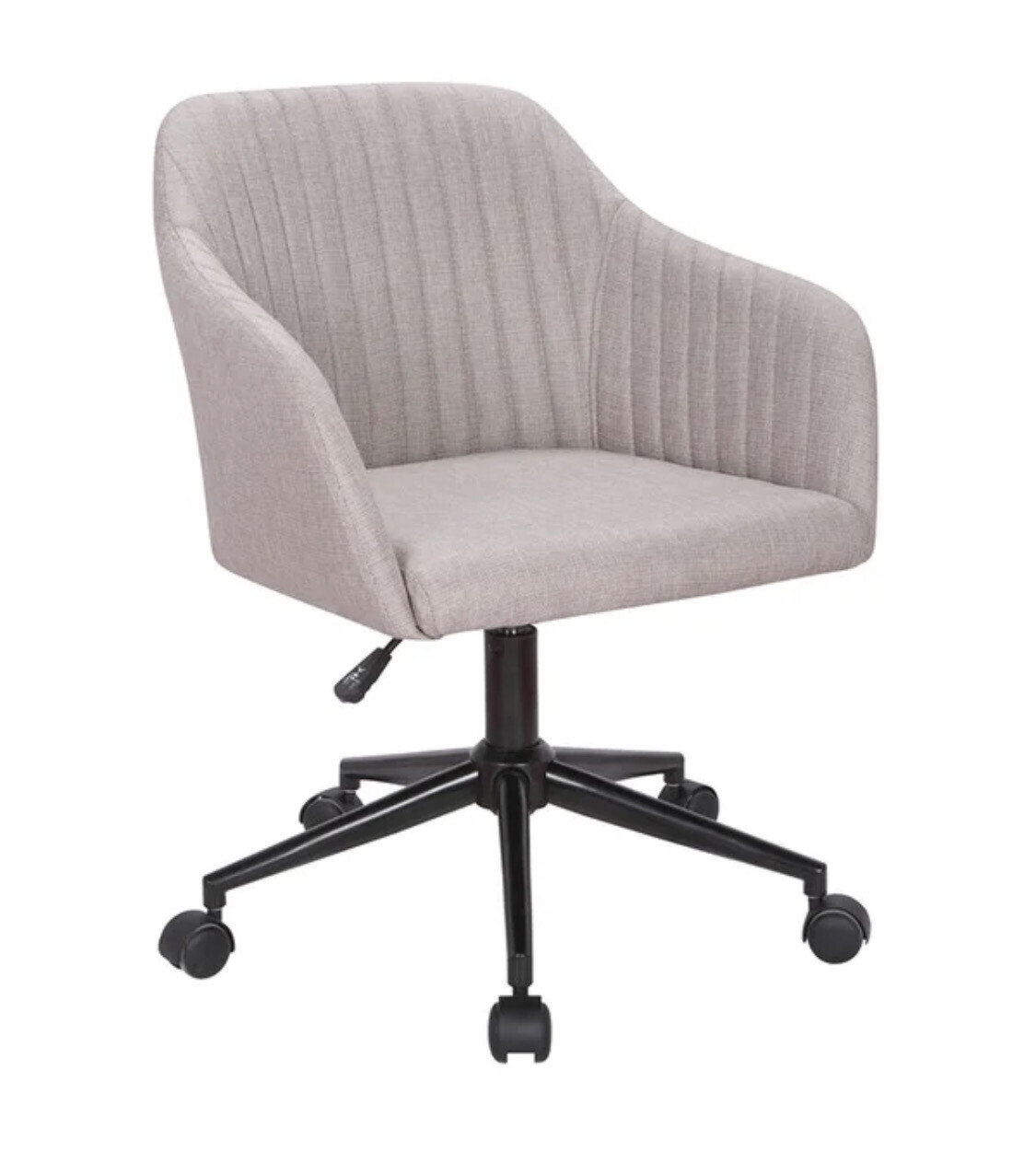 Mid-Century Modern Desk Chair in Beige