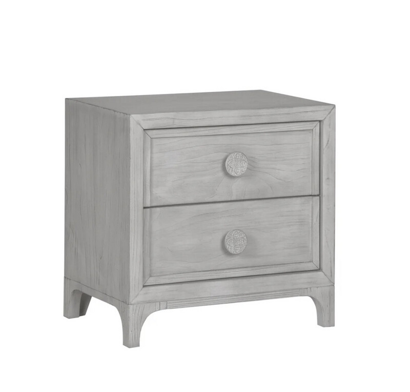 Boho Chic 2 - Drawer Solid Wood Nightstand