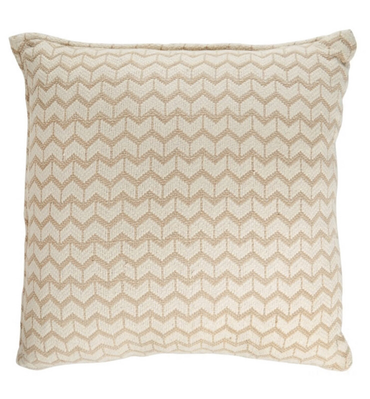 27” Geometric Floor Pillow in Sand