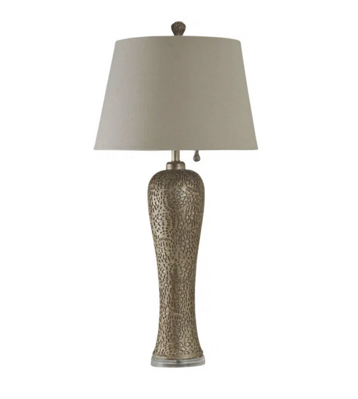 40-inch Bellevue Silver Table Lamp