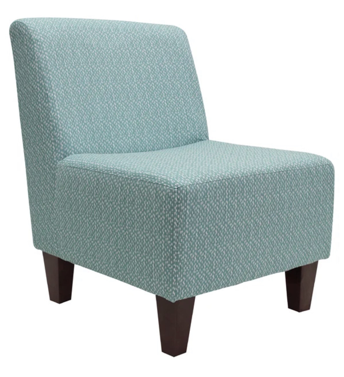 24&quot; Wide Slipper Chair in Aqua