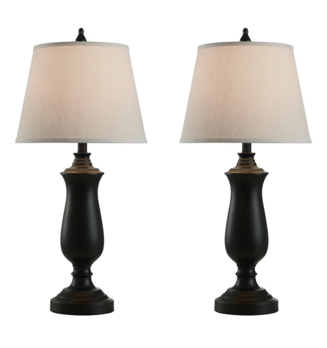 28.5-inch Dark Bronze Table Lamp (Set of 2)