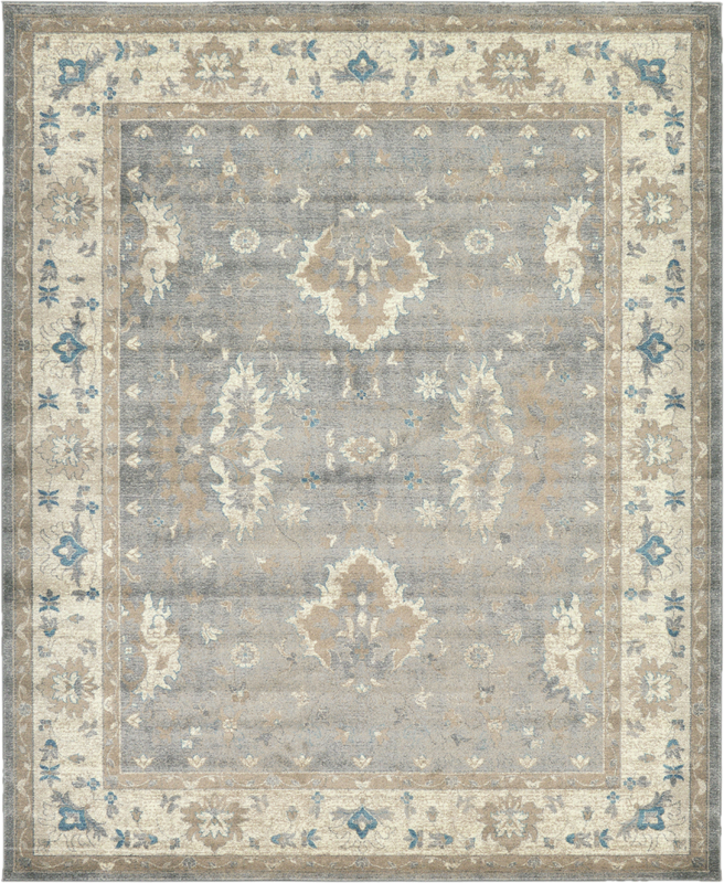 8&#39;x10&#39; Oriental  Area Rug in Gray