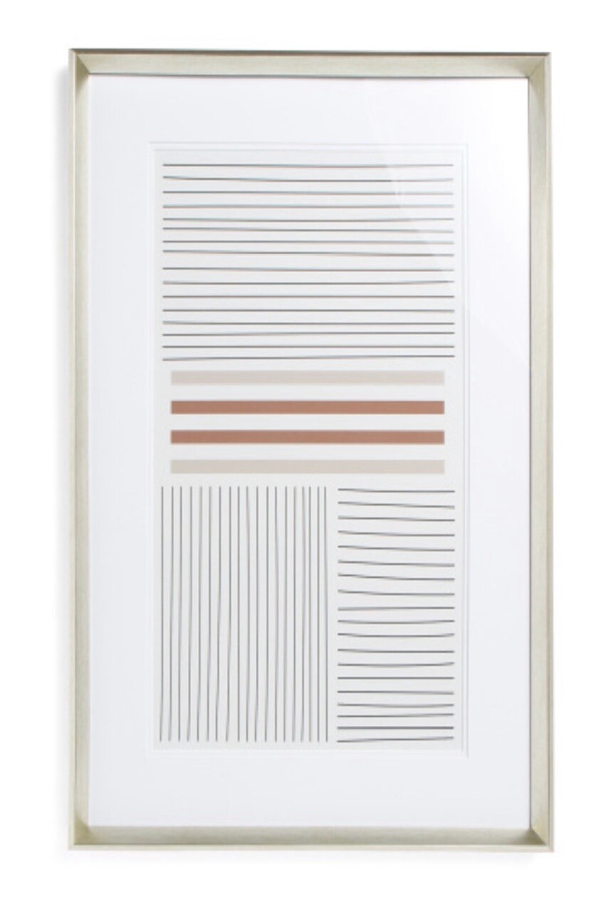 24x36 Line Art Under Glass
