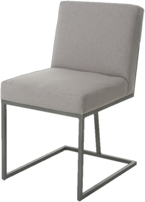 Shiflet Side Chair in Gray/Nickel