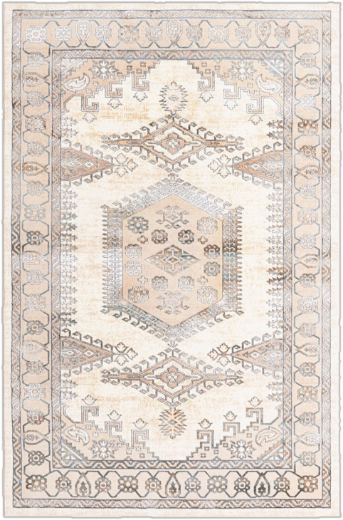 7&#39;10&quot; x 10&#39;2&quot; Performance Gold/Ivory Rug