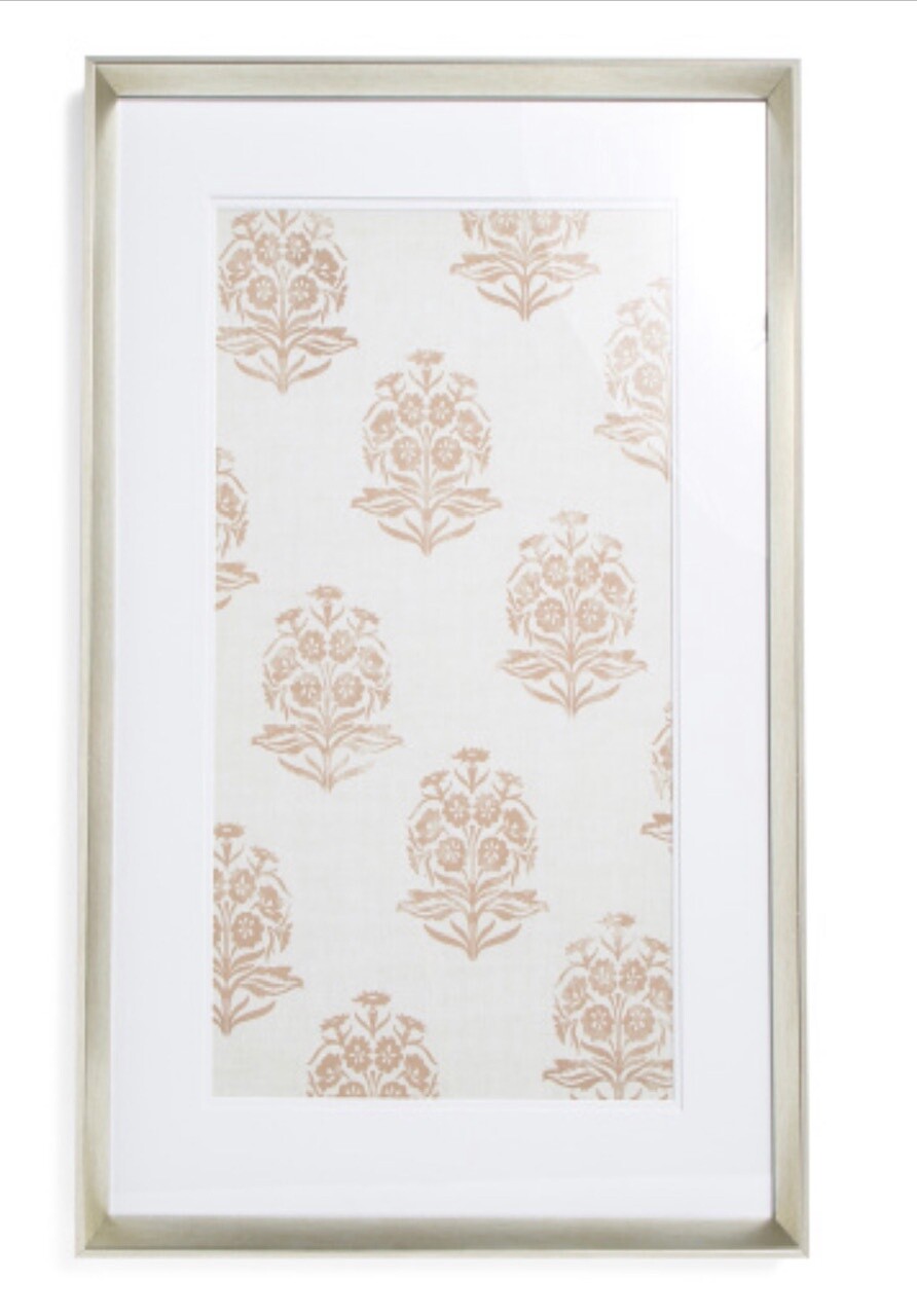 24x36 Flower Motif Under Glass